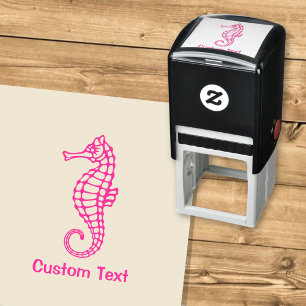 Tampon Auto-encreur Rose de Seahorse