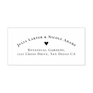 Tampon Auto-encreur Rose Vert Rose Pétales Fleurs Jardin Mariage