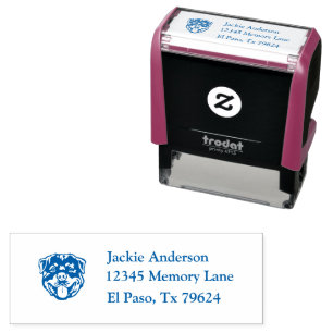 Tampon Auto-encreur ROTWEILER Nom et adresse de retour