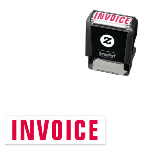 Tampon Auto-encreur Rouge facture entreprise