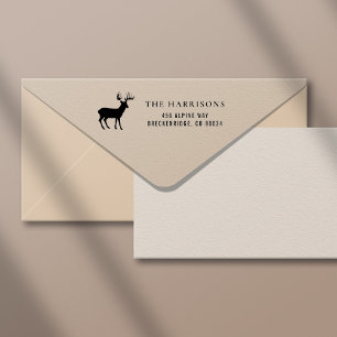 Tampon Auto-encreur Rustic Deer Return Address