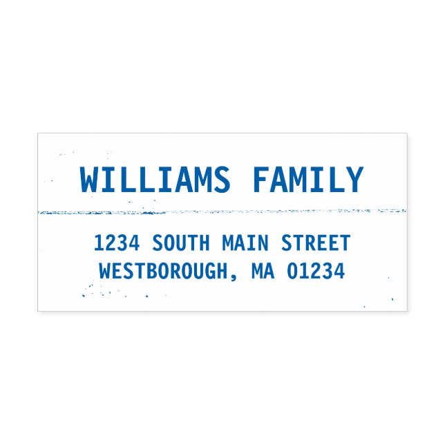 Tampon Auto-encreur Rustic Wood Nom de famille Adresse de retour perso (Design)