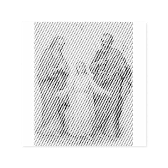 Tampon Auto-encreur Sainte Famille Jésus, Vierge Marie et Saint Joseph (Design)