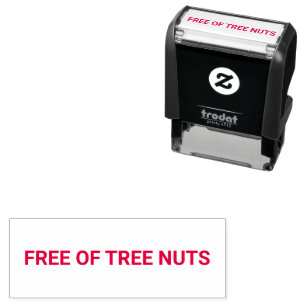 Tampon Auto-encreur Sans allergie aux noix d'arbres Compatible