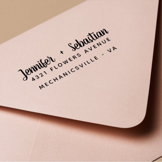 Tampon Auto-encreur Script de calligraphie manuscrite moderne mariage (Créateur téléchargé)