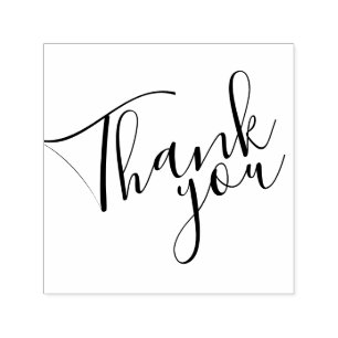 Tampon Auto-encreur Script moderne "Merci"