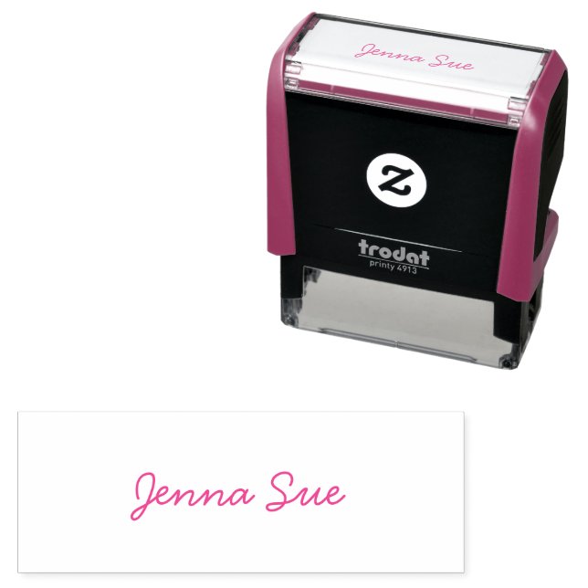 Tampon Auto-encreur Signature auto-encastrée du timbre de nom personna (En situation)