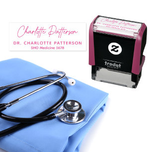 Tampon Auto-encreur Signature de docteur et nom professionnel