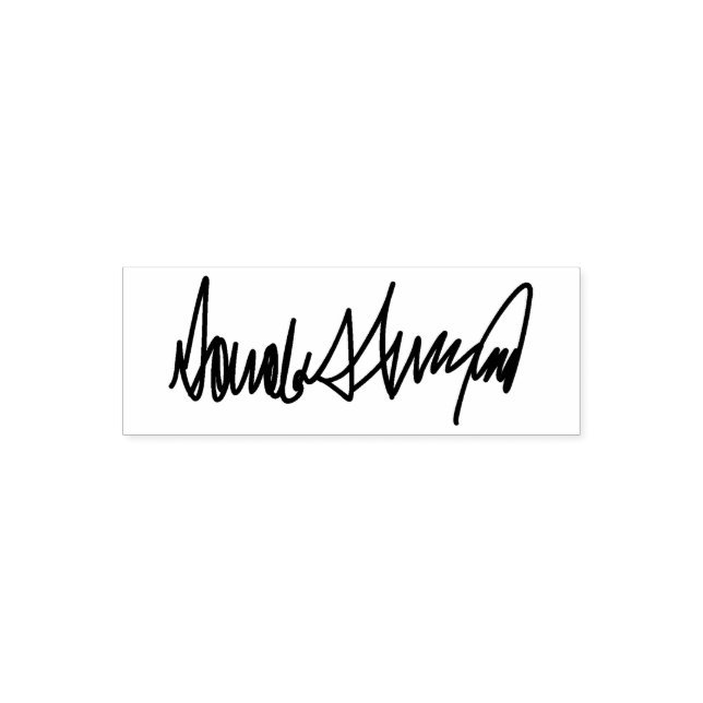 Tampon Auto-encreur Signature du président Donald Trump (Design)