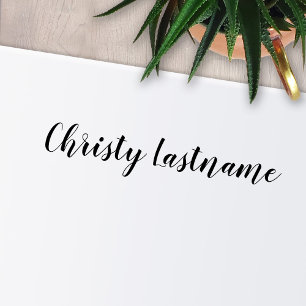 Tampon Auto-encreur Signature - Police de script manuscrite 1 ligne Te