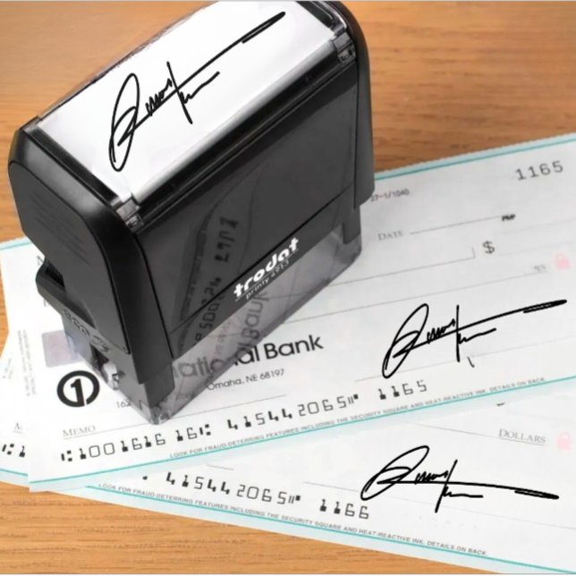 Tampon Auto-encreur Signature Stamp | Upload Your Handwritten Name (Signature stamp write your handwriting signature )