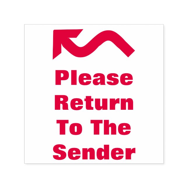Tampon Auto-encreur "S'Il Vous Plaît Retourner À L'Expéditeur" Timbre  (Design)