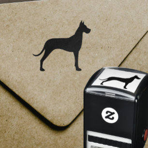 Tampon Auto-encreur Silhouette de la race de chien Grand Danois