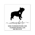 Silhouette de petit cœur élégant Bouledogue frança