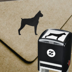 Tampon Auto-encreur Silhouette de race de chien de boxer