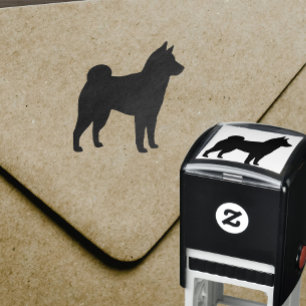 Tampon Auto-encreur Silhouette de Shiba Inu