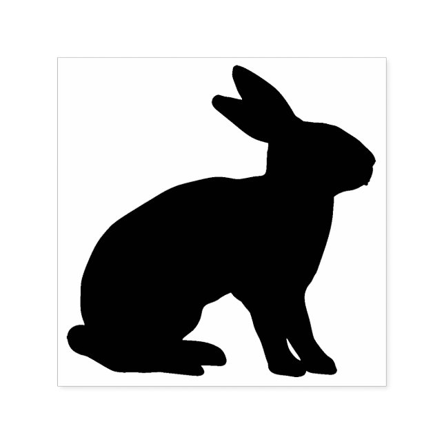 Tampon Auto-encreur Silhouette du lapin (Design)