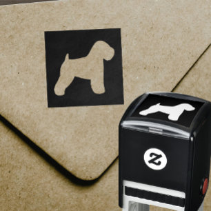 Tampon Auto-encreur Silhouette enduite molle de Wheaton Terrier