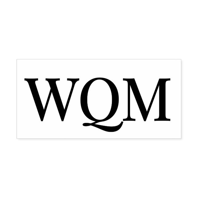 Tampon Auto-encreur Simple Élégant 3 Monogramme initial #92 (Design)