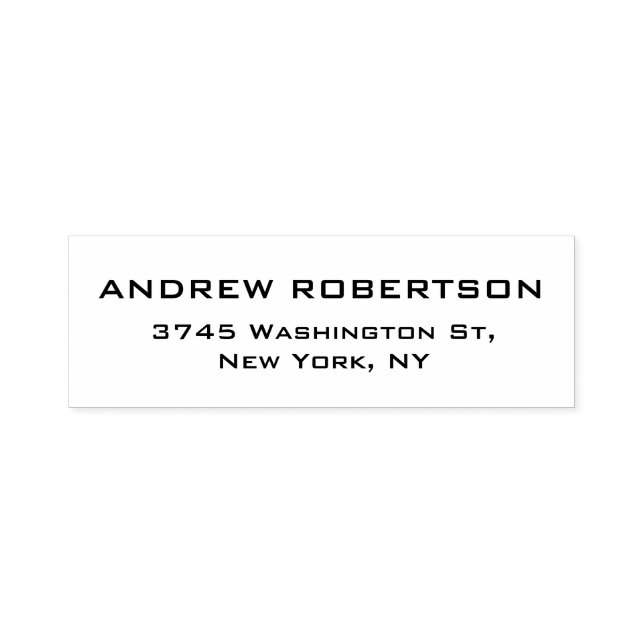 Tampon Auto-encreur Simple Elégant Contemporain unique (Design)