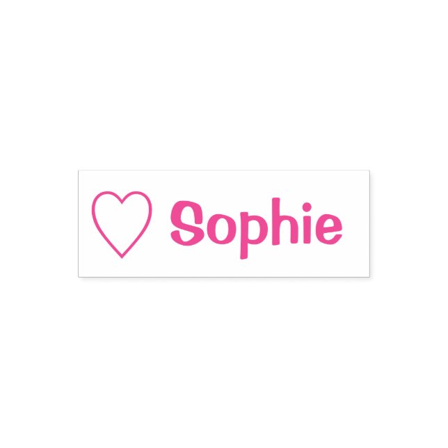Tampon Auto-encreur Sophie d'amour du coeur (Nom) (Design)