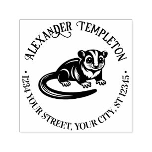 Tampon Auto-encreur Sougar Glider Australie Nom Adresse de retour #1P