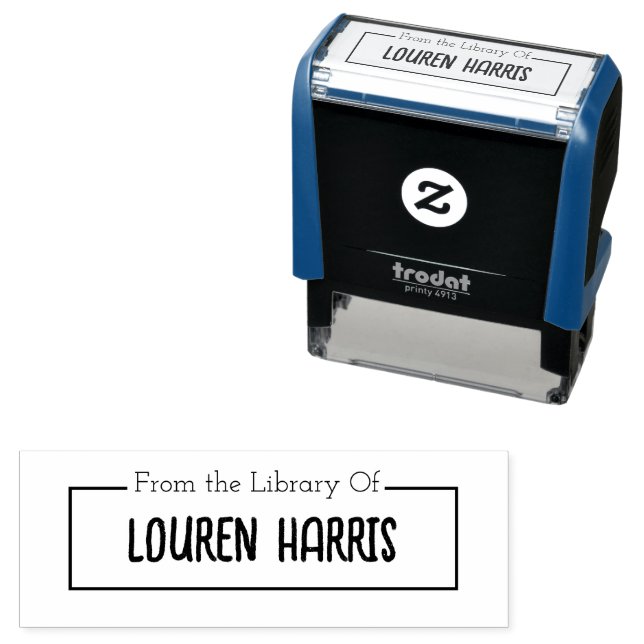 Tampon Auto-encreur Stamp de la bibliothèque Stamp auto-encrage (En situation)