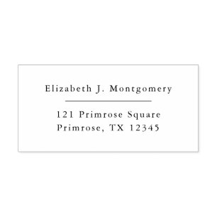 Tampon Auto-encreur Stamp minimaliste moderne de retour d'adresse auto