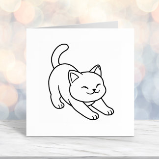 Tampon Auto-encreur Stretching White Cat