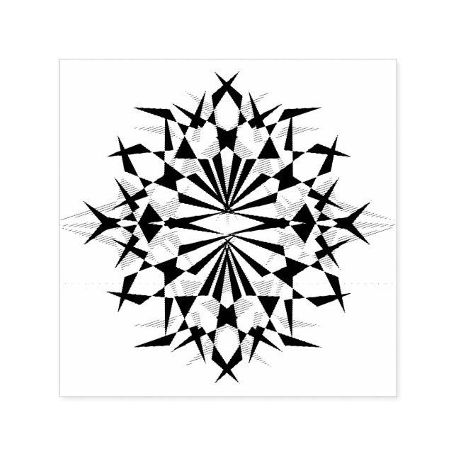 Tampon Auto-encreur structure complexe Timbre personnalisé 1,5 po x 1, (Design)