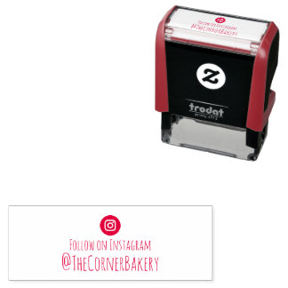 Tampon Auto-encreur Suivre sur Instagram Custom