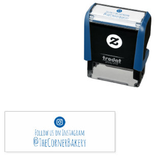 Tampon Auto-encreur Suivre sur Instagram Custom Self-inking Stamp