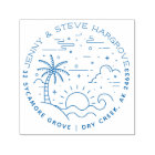 Summer Sunset Beach Marié Couple Adresse de retour