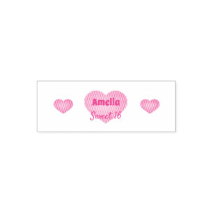 Tampon Auto-encreur Sweet 16 Coeur d'amour