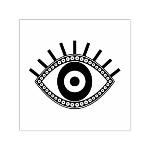 Tampon Auto-encreur Symbole talisman ethnique de protection des yeux m