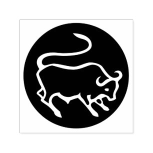 Tampon Auto-encreur Symbole zodiaque de Taurus