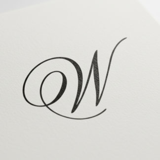 Tampon Auto-encreur Tampon auto-encreur à monogramme initial élégant