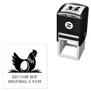 Tampon Auto-encreur Tampon poule œuf