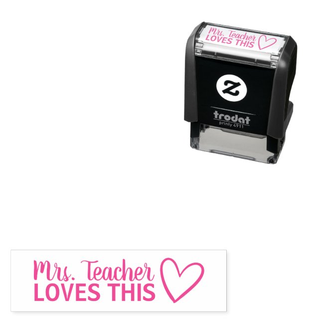 Tampon Auto-encreur Teacher LOVES This Stamp (En situation)