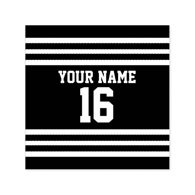 Tampon Auto-encreur Team Jersey Sports Jersey Football Nom Personnalis (Design)