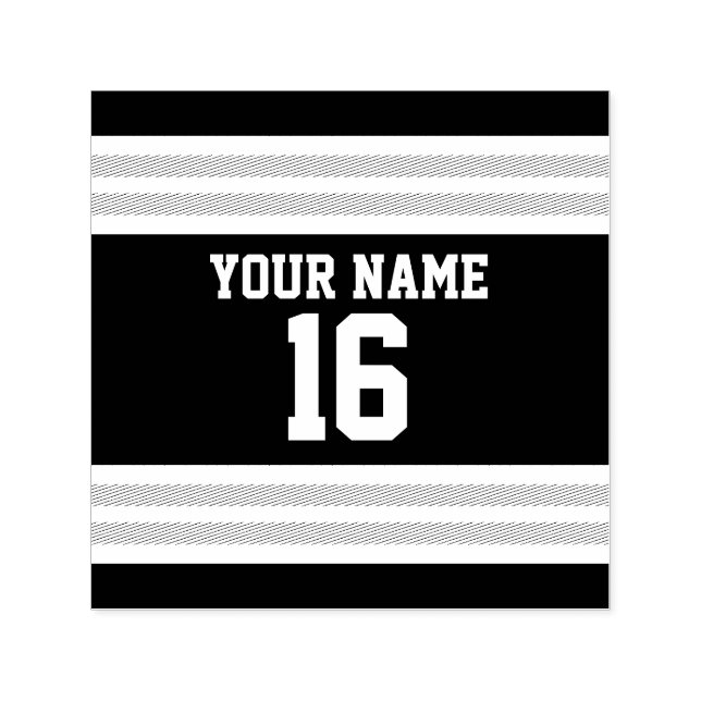 Tampon Auto-encreur Team Jersey Sports Jersey Football Nom Personnalis (Design)