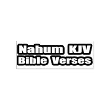 Texte "Versets bibliques du KJV de Nahum"