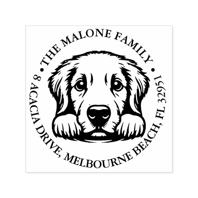 Tampon Auto-encreur Thème personnalisé de chien (Design)