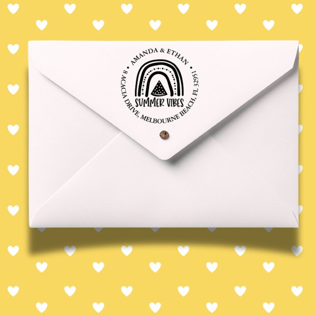 Tampon Auto-encreur Thème Vibes d'été (Capture the spirit of summer with self-inking stamp)