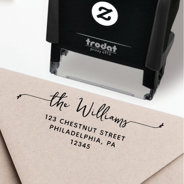 Tampon Auto-encreur Timbre auto-alimenté de l'adresse de retour person (Custom Return Address Stamp, Self-Inking Return Address Stamp, Personalized Stamp)