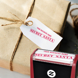 Tampon Auto-encreur Timbre auto-alimenté Noël Secret Père Noël Busines