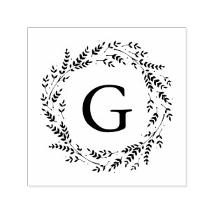 Tampon Auto-encreur Timbre auto-encastrable Monogramme de couronne rus