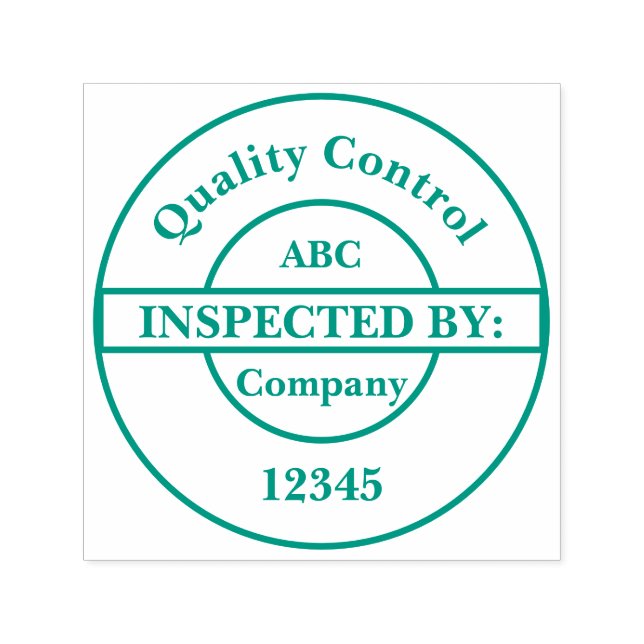 Tampon Auto-encreur Timbre auto-encastré de contrôle de la qualité per (Design)