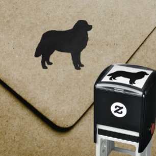 Tampon Auto-encreur Timbre auto-encastré de silhouette de chien de mon