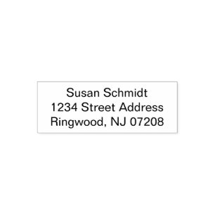 Tampon Auto-encreur Timbre auto-encastré personnalisé - Jusqu'à 3 lign